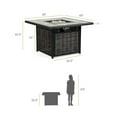 thumbnail image 4 of Greemotion Segovia 26.5"H x 40"W Black Metal Outdoor Firepit with Lid, 4 of 9