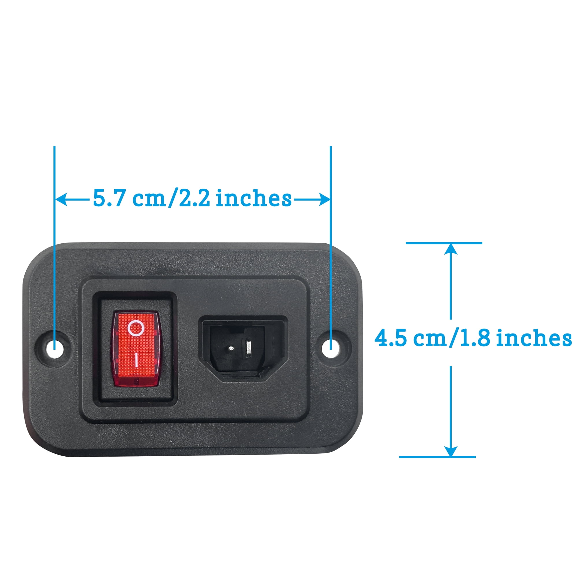 Fixed DC Power Socket Replacement with Switch for Power Recliner Lift Chairs