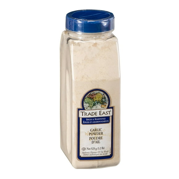 Trade East Garlic Powder, Spice, Shaker | 525G/Unit, 12 Units/Case