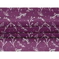 thumbnail image 4 of oneOone Velvet Dark Magenta Fabric Florals Craft Projects Decor Fabric Printed By The Yard 58 Inch Wide, 4 of 5
