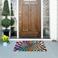 thumbnail image 5 of Yayeee Doormat for Indoor Entrance 32" x 20" Non Slippery Floor Rug, Beige Wavy Plaid, 5 of 8