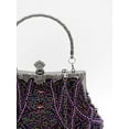 thumbnail image 4 of Vintage floral leaf beads sequins evening bag Elegant Clutch for Women for Brides, Proms, Parties, and Formal, 4 of 6