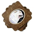 thumbnail image 2 of Carolines Treasures SS8942FC Great Pyrenees Foam Coaster Set of 4 3 1/2 x 3 1/2 multicolor, 2 of 3