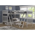thumbnail image 3 of Aurora Twin Over Twin Bunk Bed with Third Bunk Extension and Storage Drawers, Dove Gray, 3 of 3