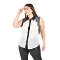 thumbnail image 1 of Blusa sin manga con encaje Roman Fashion /Tallas Extras, 201 (Blanco) blanco 38, 1 of 6