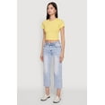 thumbnail image 4 of Womens Cropped Short Sleeve Crew Neck Tee, 4 of 5
