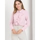 thumbnail image 4 of Allegra K Blusa Top Camisa Con Volantes De Gasa Elegante Con Botones Mangas Largas Oficina Trabajo Para Mujer Rosa XS Unique Bargains Camisa, 4 of 6