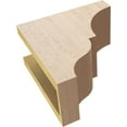thumbnail image 6 of 5"W x 10"D x 10"H Classic Asheboro Rough Cedar Woodgrain TimberThane Corbel, Primed Tan, 6 of 6