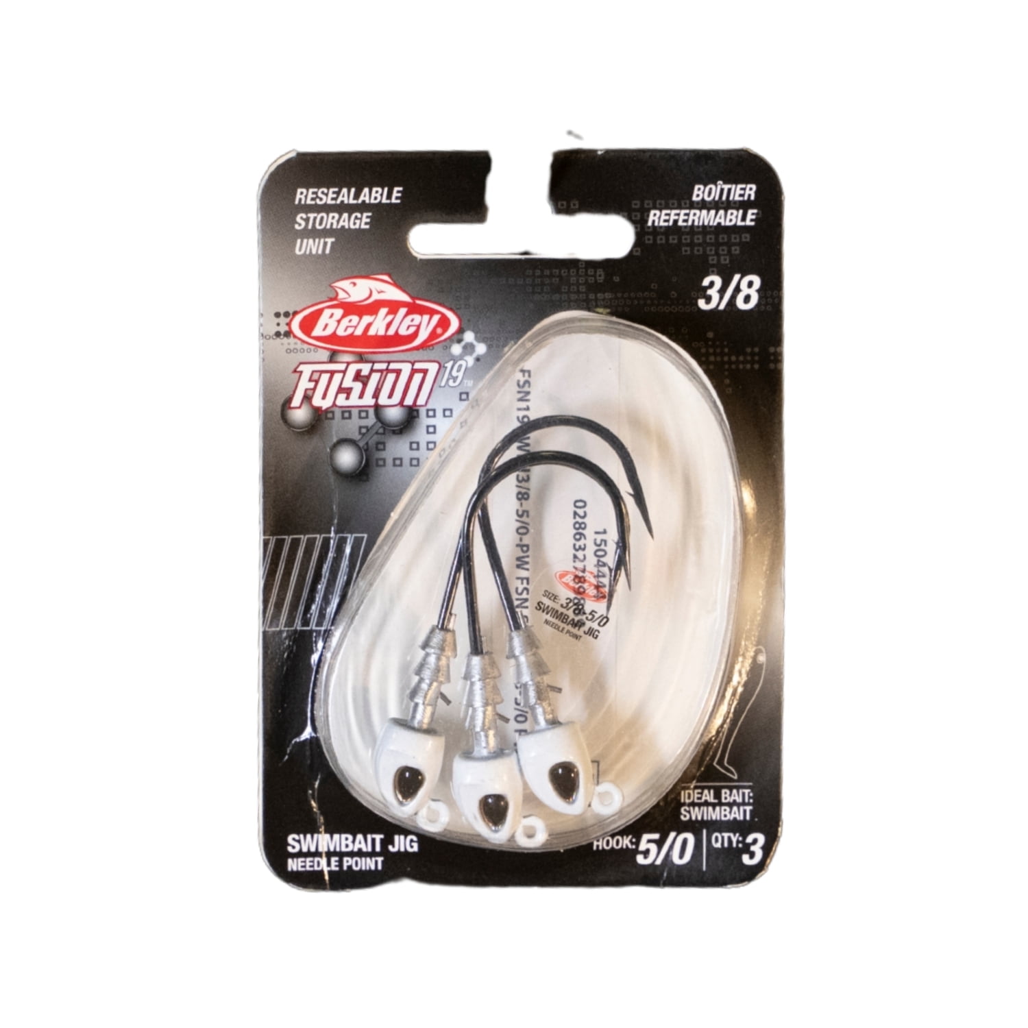 Berkley Fusion19 Swimbait Jighead, Chartreuse, Size 4/0, 1/4 oz.