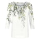 thumbnail image 4 of Fiudx Camisas de Mujer Blusa Holgada con Estampado de Pascua y Cuello Redondo Retro de Manga Tres Cuartos a La Moda para Mujer, 4 of 4