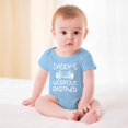 thumbnail image 2 of Daddy's Future Lifting Partner - Baby Clothes - Funny Newborn Bodysuit Outfits for Boys And Girls Sky Blue-style 6months, 2 of 7