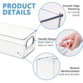 thumbnail image 5 of Plastic Storage Bins Organizing Containers:4pcs Fridge Organizer Bins,Clear Stackable Storage Bins with Handles,Organizing Bins for Kitchen,Pantry,Fridge,Shelf, 5 of 7