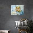 thumbnail image 4 of Sunflower Bathroom Wall Art Country Flower Butterfly Pictures Wall Decor Just Breathe Floral Bathroom Canvas Print Sunflower Painting Framed Home Artwork For Bathroom Bedroom Office 16"x12", 4 of 6