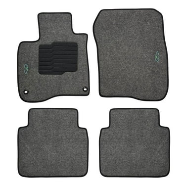 Carpet Floor Mats for 2017 to 2022 Honda CR-V with Heel Pad and Safety Locks - Gray - Front and Rear - ecoMats
