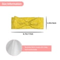 thumbnail image 3 of Wukai Yellow Glitter Print Baby Bow Headband for Newborn Infant Baby Toddler Girls, 3 of 5