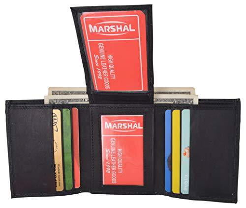 Gents Nappa Leather Handy Tri-Fold Wallet with Multiple Features Mens 