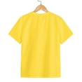 thumbnail image 5 of Wxirdiow Toddler Boy Summer Clothes Boys Girls Pullover Tshirts Soft Short Sleeve Tops Kids Cotton Crewneck T-shirts Yellow Size,5-6 Years, 5 of 5