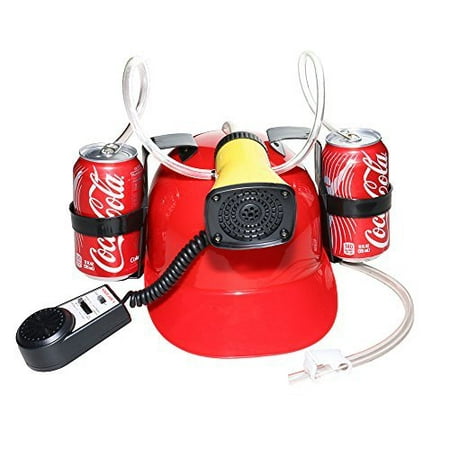 Beer Cola Soda Helmet Hard Hat Can Holder Drink Night Party Game w/ Siren 7 Different Sounds -Dg Sports