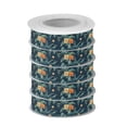 thumbnail image 2 of 5 Rolls Christmas Ribbon 1.5 inch Wide Decorative Ribbon for Gift Wrapping and Holiday Decorations Hawaiian Floral Pattern, 2 of 7