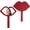 Lip-red, variant on Large Rhinestone Handheld Mirror Heart Bling Glitter Cosmetic Dazzling Portable Hand Mirrors with Handle for Women Wedding Silver White (Lip-White)