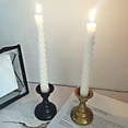 thumbnail image 4 of Candelabro de temporada rosa de alta resistencia, a prueba de óxido, estilo simple, base estable, apariencia retro, soporte de exhibición de velas de hierro decorativo, adorno para mesa de comedor,, 4 of 8