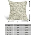 thumbnail image 4 of Spring Daisy Floral Pillow Covers 18X18 Inch Sage Green Brown Beige Vintage Flowers Decorative Pillow Cases Set of 2 Block Print Throw Pillows Farmhouse Decor for Sofa Couch Cushion Outdoor, 4 of 6