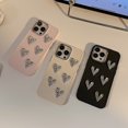 thumbnail image 5 of Luxury Plating Love Heart Case For iPhone 15 14 13 12 11 Pro Max X XS XR 7 8 Plus SE 3 Soft Shockproof Bumper Protective Cover, 5 of 5