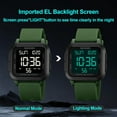 thumbnail image 4 of Men Digital Sports Watch Ultra-Thin Large Face Waterproof Wrist Watches for Men with Stopwatch Countdown Timer Alarm Function Dual Time LED Back Light, 4 of 13