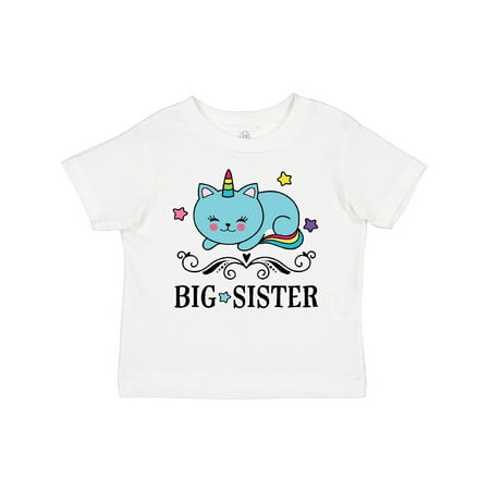 

Inktastic Big Sister Unicorn Gift Toddler Toddler Girl T-Shirt