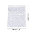 thumbnail image 3 of Self-Sealing Treat Bags, 100-Piece Transparent Plastic Bags with an Adhesive Closure, 3 of 6