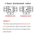 thumbnail image 5 of DN10 3/8" Motorized Ball Valve,AC110-230V 3 Way Stainless steels Electric Ball Valve With indication and manual,CR202, 5 of 6