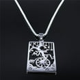thumbnail image 5 of Fashion Hip-hop friend Kertaro Tarot Sardan clown Necklace 14K White Gold Silver Color Pendant Necklaces Jewelry, 5 of 6
