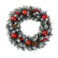 thumbnail image 2 of Guirnalda Navideña Artificial de 30 Cm | Vegetación de Pvc con Frutos Rojos | Decoración Navideña para Colgar En La Puerta | Decoración Festiva para Repisas de Ventanas, Fiestas, Oficinas y Hogares, 2 of 6