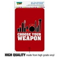 thumbnail image 3 of Choose Your Weapon Makeup Lipstick Eyeliner Brush Home Business Office Sign, 3 of 6