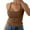 Coffee, variant on VISALY Women Plus Size Fashion Sleeveless Tops Slim Fit Vest Summertank Top Casual Tops, Plus Size Tops, Underwear Camisoles, XS-2XL