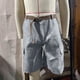 thumbnail image 4 of Pantalones de Trabajo de Tamaño Mayor Pantalones Cortos de Algodón Deportivos Sueltos, Pantalones Casuales de Cinco Cuartos con Múltiples Bolsillos, 4 of 6