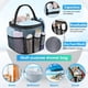 thumbnail image 2 of Attmu Organizador de Ducha de Malla portátil para Dormitorio Universitario, Elementos Esenciales con 8 Bolsillos, Canasta de Ducha Colgante, Bolsa de Ducha de Secado rápido para baño, 2 of 5