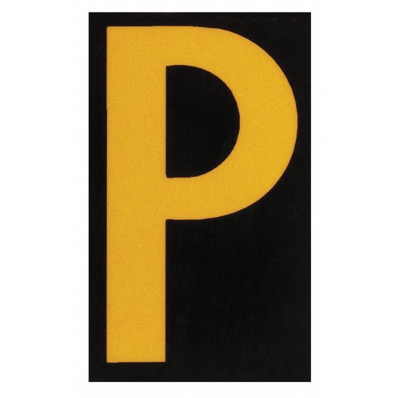Brady Reflective Numbers And Letters,P,PK25  5905-P