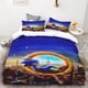 thumbnail image 3 of Funda nórdica 3D exquisita caricatura Sonic papel tapiz Anime impresión digital juego de cama edredón cama suave niños jóvenes regalo, 3 of 5
