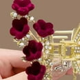 thumbnail image 2 of Mightlink Women Hair Claw Butterflies Decor Long Fringe Faux Pearls Hair Clips Girls Hairstyles Hair Decoration 1Pc, 2 of 6