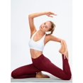 thumbnail image 2 of Leggings térmicos con forro polar para mujer, suaves, elásticos, cálidos, para invierno, para mujer, pantalones de yoga con cintura alta y control del abdomen, con bolsillos, XL, rojo, 2 of 4