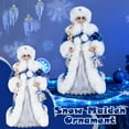 thumbnail image 2 of Russian New Year Snow Maiden Christmas Figurine with Exquisite Embroidery for Indoor Decoration in Homes, Kindergartens, and Malls, 2 of 9