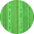 thumbnail image 1 of Ahgly Company Indoor Round Abstract Green Modern Area Rugs, 8' Round, 1 of 4