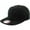 Black, variant on Black Classic Cotton Flat Brim Unconstructed Baseball Cap Adjustable Strapback Style