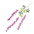 thumbnail image 2 of Kearding 12 piezas de vid de glicinia falsa, flores artificiales, de autoensamblaje, oficina, sala de estar, adornos de boda, rosa Type2 NO2, 2 of 6