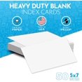 thumbnail image 2 of shiyou-5x7 Index Cards Blank White, 2 of 4