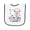 White and Navy, variant on Inktastic Its My First Easter Baby Lamb Baby Terry Cloth Bib