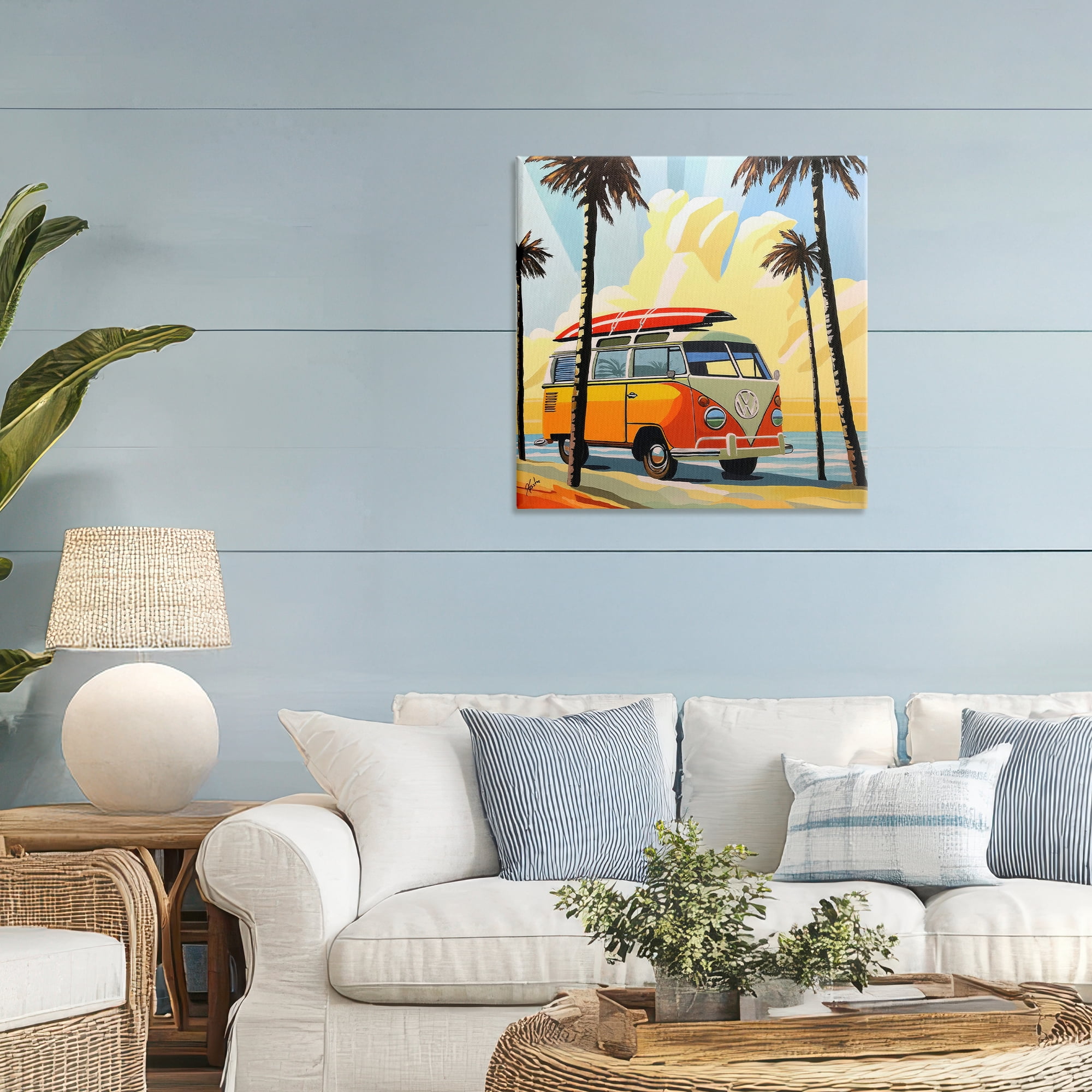 Stupell Industries Road Trip Beach Van Canvas Wall Art, design by John Jaster