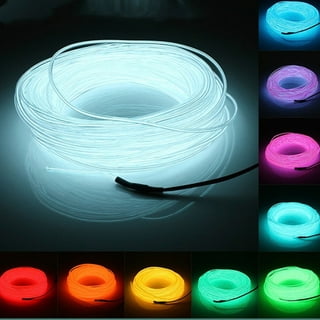 A2Z, Flexible EL Wire 5M 10M 15M 20M Neon Lamp Rope Tube/ Light Glow LED  Strip (Blue, 5M,Corded electric,Plastic)