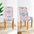 thumbnail image 3 of Yayeee 2 Pack Dining Chair Covers Stretch Parson Chairs Slipcovers Seat Protector, Mosaic Flowers Pattern, 3 of 6